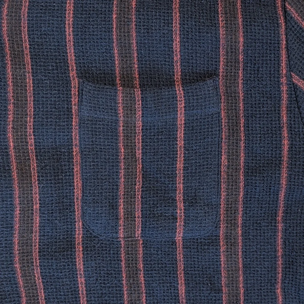 Brixton Relaxed Fit Bunker Short Sleeve Button Up Shirt XXL Waffle Knit Like New - Picture 3 of 5